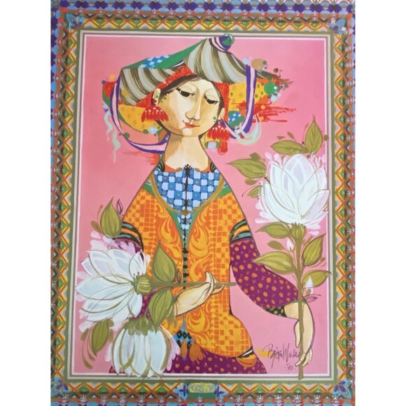 Bjørn Wiinblad The Four Corners of the World East, Lady of the East, Poster - Picture 3 of 7